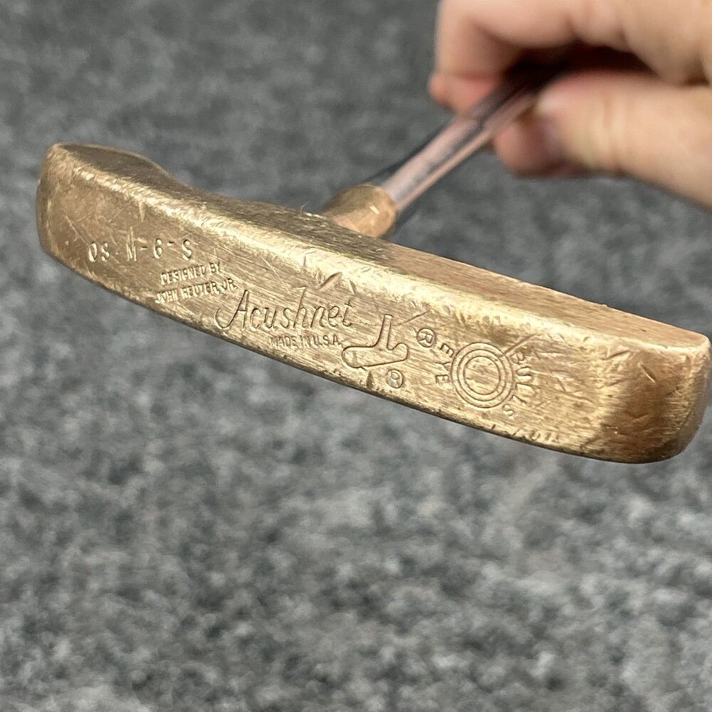 Acushnet Bullseye Putter John Reuter Jr LH RH Jumbo Grip Fluted Shaft 35.5”
